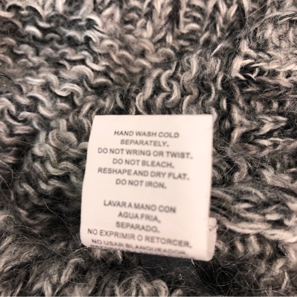 I Jeans by Buffalo Marbled Mohair Blend Elbow Patch Knit Sweater Medium - Picture 8 of 8